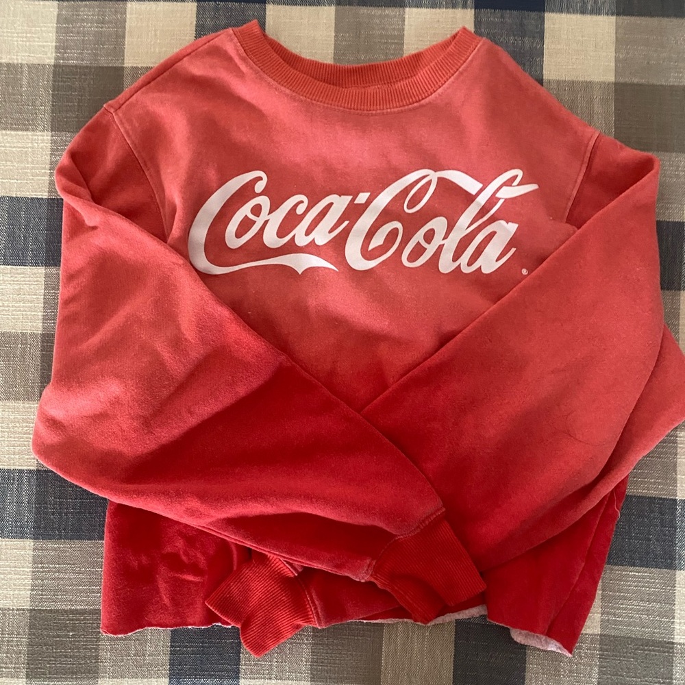 Coca-Cola red cropped sweatshirt